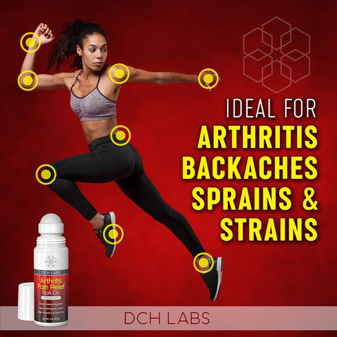 Warming Arthritis Pain Relief Roll-on, Deep Penetrating Capsaicin Blocks Your Muscle & Joint Pain Messengers, for Hands, Wrist, Feet, Knees & Back...