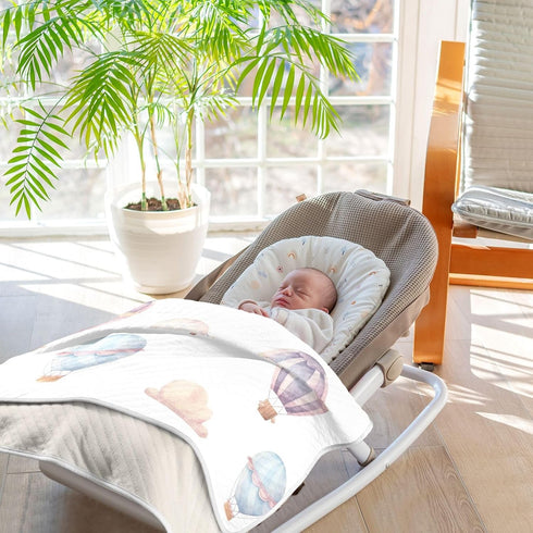 Baby Blanket for Boys Girls - Watercolor Hot Air Balloon Kids Blankets, Unisex Soft and Comfor Children Blanket for Children Sound Sleep Boys and ...