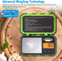 AMIR Mini Digital Weighing Scale, 100g-0.01g Pocket Scale with 50g Calibration Weight, Tare & Auto Off Function, Green (Battery Included)...