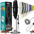 ElitaPro Powerful Milk Frother Wand - 2 in 1 Handheld Coffee Frother and Egg Beater - Mini Foam Maker With Stand - Whisk Drink Mixer & Foamer for ...
