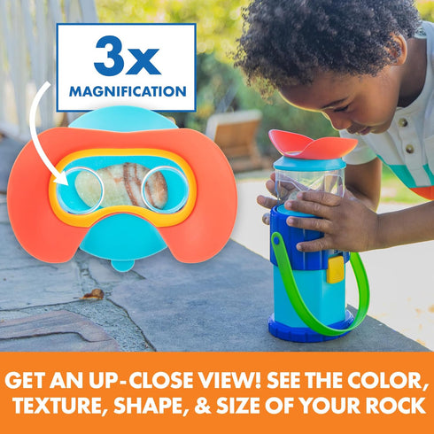 Educational Insights GeoSafari® Jr. Rocknoculars™ - Rock Microscope for Kids Ages 4+, Educational Science Kits for Toddlers, Easter Basket Stuffer...