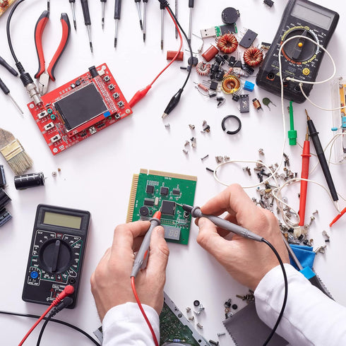 YOKIVE Test Leads, Multimeter Banana Plug to Alligator Clip Test Cable | Testing Electronic Work, Great for Laboratory Test Work (Red, Black, 1M)...