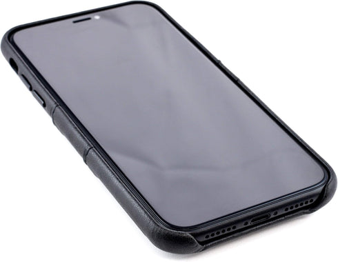 Dockem Wallet Case for iPhone XR: Built-in Metal Plate for Magnetic Mounting & 2 Credit Card Holders (6.1" Exec M2, Synthetic Leather, Black)...