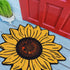 Extra Large Sunflower Welcome Doormat 29.5" x 29.5" Non Slip Area Rug Summer Decorative Floral Mat for Kitchen, Bathroom, Bedroom, Living Room, In...