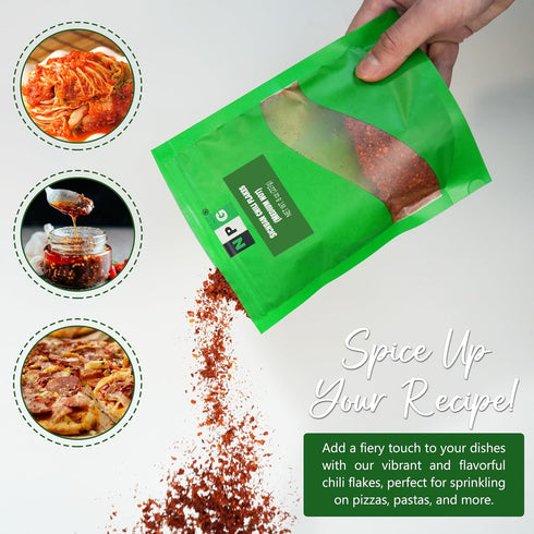 NPG Authentic Sichuan Chili Flakes 8 Ounces, Medium Hot, Szechuan Crushed Red Pepper Flakes Bulk, Essential Spice Seasoning for Making Kimchi, Chi...