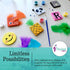 Pinwheel Crafts Magnetic Mini Tile Art Kit - DIY Kids Arts and Crafts Painting Kit - Decorate Cute Refrigerator or School Locker Magnets, Mini Art...