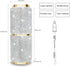 Bling Rhinestone Toothbrush Travel Case,Portable Diamond Travel Toothbrush Holder for Traveling,Camping,Home,Business,Women Large Capacity Multifu...