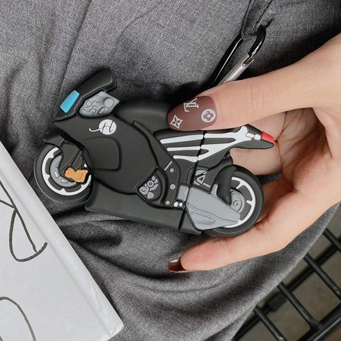 UnnFiko Headphone Case for AirPods Pro, 3D Cartoon Soft Silicone Protective Mini Bag Cute Retro Creative Kickstand Headphone Case Apple to AirPods...