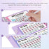 Sooez 100 Envelopes Money Saving Challenge, Savings Challenges Book with Envelopes, Flexible Saving $5050, 2600, 300, Savings Binder with 100 Pock...
