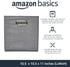 Amazon Basics Collapsible Fabric Storage Cubes with Oval Grommets - 6-Pack, Light Grey, 10.5 x 10.5 x 11 inches...