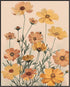 Posterizer 1 pcs-dainty yellow wild flowers-minimalist aesthetic-Floral & Botanical Art-Abstract & Modern Art-Decor for Home & Office- UNFRAMED Wa...
