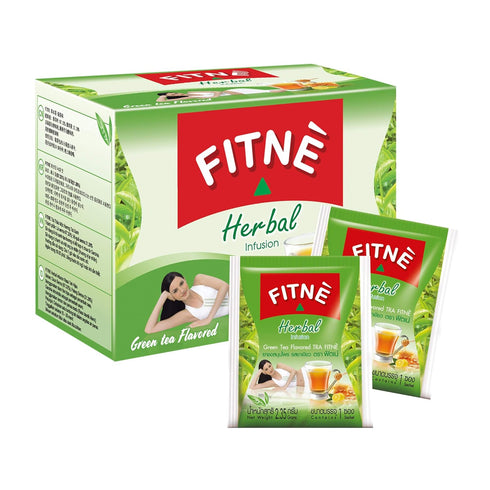 FITNE Green Tea Herbal Honey Lemon With Garcinia Senna Infusion Gentle Detox Cleanse High Antioxidant No Calories Stevia Sweetener, 15 Tea Bags...