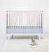 Bacati - ONE Solid Boys 100% Cotton Percale Universal Baby US Standard Crib or Toddler Bed Fitted Sheet (Light Blue)...