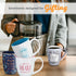 Christian Art Gifts Blue Bible Verse Mug – Floral Faith Mug for Women & Men, Ceramic Coffee Mug w/Gold Trim & Psalm 20:4 Calligraphy – “The Desire...