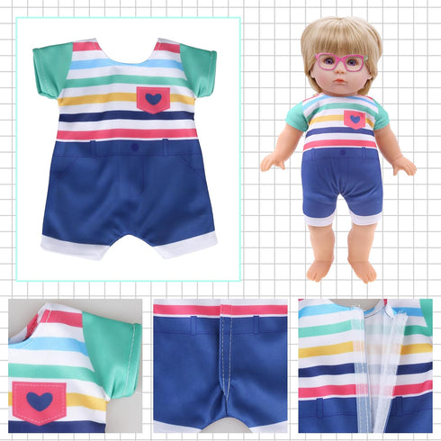 Alive Doll Clothes and Accessories - 6 Sets Baby Doll Clothes Dresses Outfits Include Doll Dresses, Jumpsuit, Swimsuit Dolls Outfits Fit for 12 13...