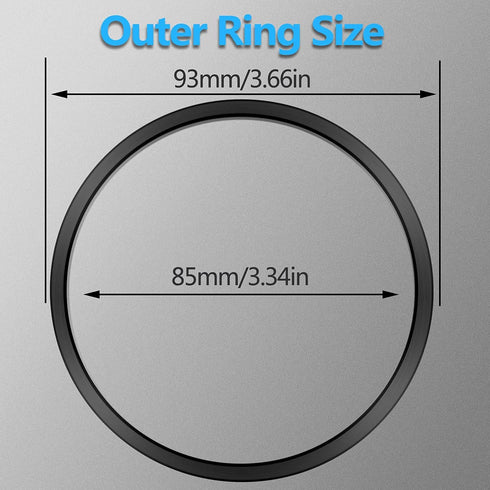 For 2016-2023 Tacoma A/C Vent Ring Outer Cover Air Conditioning Outlet Trim Decoration Toyota Tacoma Accessories 4 Piece Kit,Black...