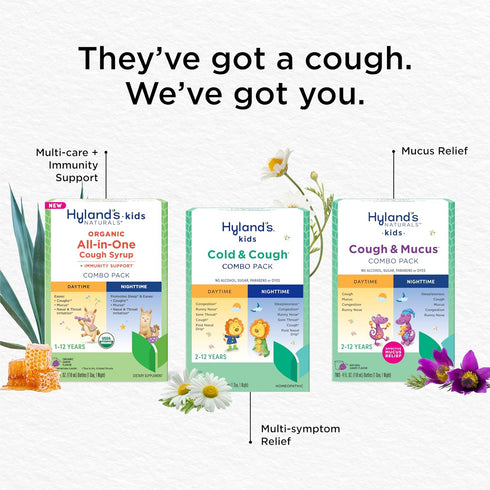 Hyland's Kids Cold and Cough, Nighttime Cough Syrup Medicine for Kids Ages 2 and up, Decongestant, Sore Throat relief and Sleeplessness, Relief of...