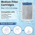 6 Pack Filter Cartridge for Tetra Whisper Bio-Bag Filters, Medium Replacement Filter Cartridges for Aquariums Compatible with Tetra Whisper Filter...