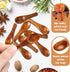 8 Pcs Handmade Tiny Wooden Spoons, 2.3 Inch Mini Condiment Spoons for Sauces Salt Small Wooden Spoons for Spices, Dips, Sugar, Honey and More...