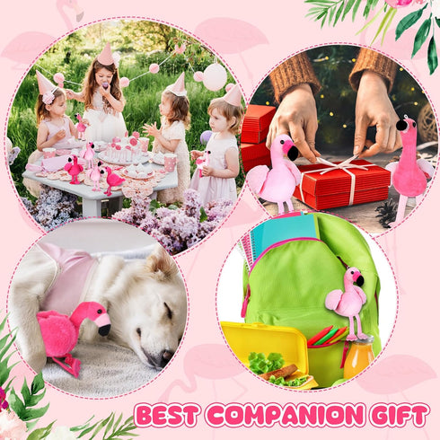 12 Pcs Plush Flamingo Party Favors 5 to 6 Inch Flamingo Keychain Pink Flamingo Stuffed Animal Mini Stuffed Animals Keychains DIY Stuffed Flamingo ...