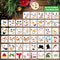 45 Pcs Christmas Snowman Face Stencils, 3 Inch Small Christmas Stencil Reusable Plastic Drawing Templates Craft Kits for Painting on Wood Cookie G...