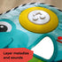 Baby Einstein Ocean Explorers Neptune's Kick & Explore Musical Kick Pad & Crib Toy, for Ages 0 Months and up...