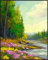 Posterizer 1 pcs-serene meadow scene in classic oil painting art style 6-Collectibles & Fine Art-Landscape & Nature Art-Gift for Men Women Teens- ...