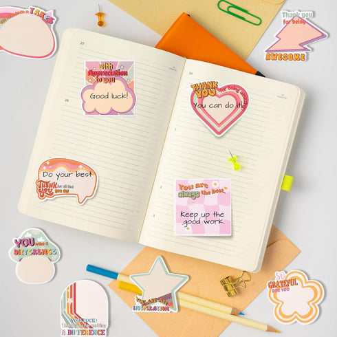 30 Pack Empowering Sticky Notes - Motivational Educator Self Sticky Notepads Inspirational Memo Pads for Appreciation Gifts Office School Supplies...