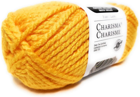 Loops & Threads Charisma Yarn, 1 Ball, Yellow, 3.5 Ounces...