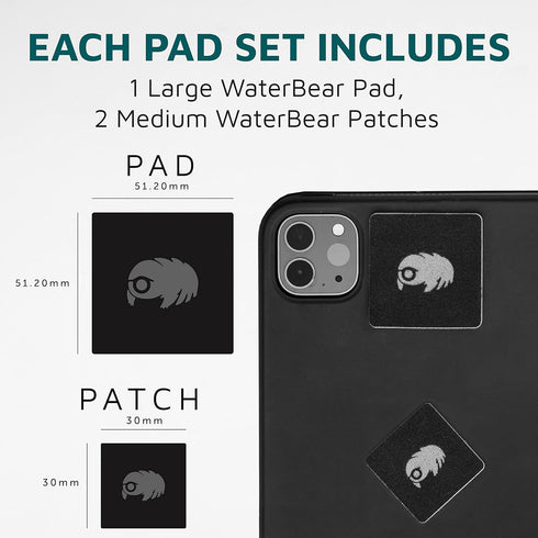 KUVRD Waterbear - Universal Screen Cleaners - Teeny Tiny Cleaning Tools for Your Lenses & Screens - Single PAD Set...