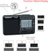 D-328 Shortwave AM FM DSP Portable Small Multi Band Radio Stereo MP3 Player with Rechargeable Battery Earphone Jack Portable Multimedia Speaker wi...