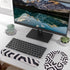 Mouse Pad Wrist Support Keyboard Wrist Rest, Ergonomic Mouse Pad with Non-Slip Base for Computer Office Home+Cup Coasters, Easy Typing & Pain Reli...