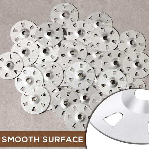 Dunzy 100 Pcs 1.38 Inch Washers for Installation of Foam Board Galvanized Steel Washer Wall Washer for Fixing Fastening and Supporting Foam Board ...