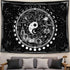 Twelve Constellation Tapestry,Black and White ?Sun and Moon ?Yin and Yang Tapestry Mystic Wall Hanging Tapestry for Home Decor (35"x47")...