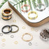 Ripeng 250 Pieces Flat Split Key Chain Rings Bulk 7 Colors Keychain Rings and 6 Colors Open Jump Loop, 25 Mm, 7 mm...