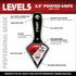 3.5" Pointed Stainless Steel Joint Knife - LEVEL5 | Metal Hammer End | Pro-Grade Finishing Tools | Drywall Wallboard Plasterboard Paint | 5-202...