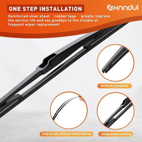 14" Rear Wiper Blade Back Windshield Wiper Blade Replacement for Subaru Forester 23-06/Ascent 23-19/Impreza 07-04/Legacy 19-05/Outback 19-05/Tribe...