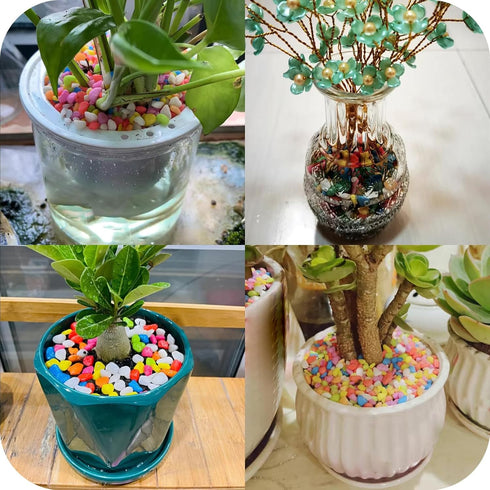 Yellow Pebbles for Crafts, 0.9 Pound Natural Polished Aquarium Gravel, Decorative Pebbles for Indoor Plants, Turtle Tank, Vase, Succulents Cactus,...