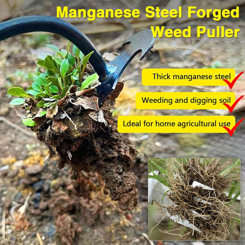 Weed Puller Tool Durable Garden Weed Pulling Tool Portable Garden Weeder Tool for Vegetable Gardening Backyard Farm Planting and Weeding (Wooden H...