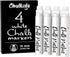 White Jumbo Chalk Markers - 15mm Window Markers | Pack of 4 White Pens - Use on Cars, Chalkboard, Whiteboard, Blackboard, Glass, Bistro | Loved by...
