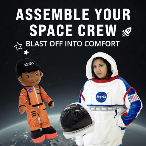 Playtime by Eimmie 14” Charlie NASA Doll - Soft Baby Doll - Plush Rag Dolls for 2 Year Old Girls & Boys Toddler & Infants - Astronaut Plush Washab...