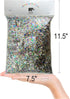 Jumbo Mylar Rainbow Foil Confetti - Glittering Metallic Confetti for New Year's, Surprises, Birthdays, Photoshoots, Engagements, and Weddings (300...