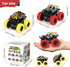 M SANMERSEN Car Toys for Toddlers 1-3, 2 Pack Monster Toys Truck 360° Rotating Stunt Cars - Push and Go Toy Cars Boys Girls Birthday Christmas Eas...