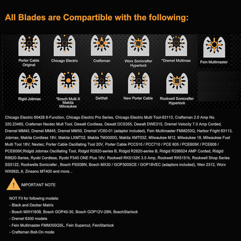 6Pcs Diamond Oscillating Tool Blades, Multi Tool Mortar Cutting Saw Blades Precise for Grout Removal and Soft Tile Cut...