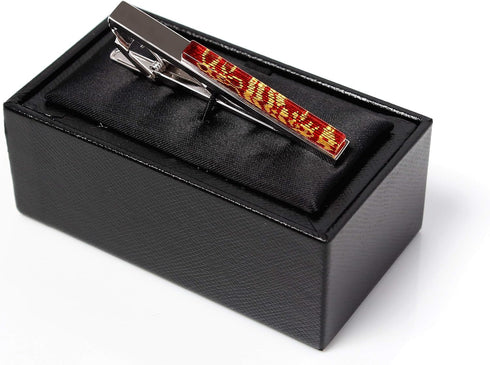 Nishijin Silk Luxury Cuff Links and Tie Bar Clip Type Made in Japan (Wedding/Business)...