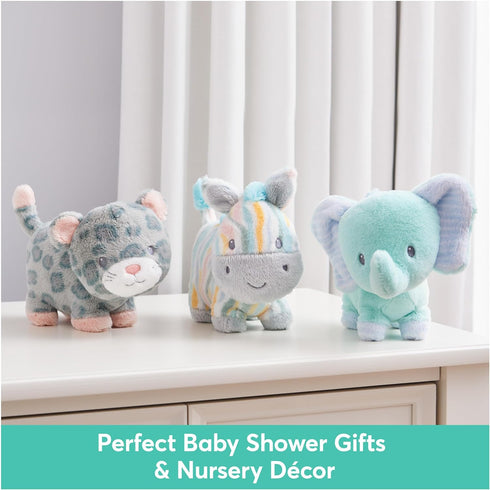 GUND Baby Safari Friends Collection Plush Elephant with Chime, Sensory Toy Stuffed Animal for Babies and Newborns, Teal, 7"...
