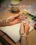 Deinduser Crystal Friendship Bracelet Making Kit, 6mm 1200pcs Bicone Gem Beads for Jewelry Making, 24 Colors with Letter Beads, Spacer Beads...