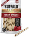 Rawhide Dog Treats | Healthy, Grass-Fed Buffalo Jerky Raw Hide Chews | Hickory Smoked Flavor | Jerky Twist, 16 Count...