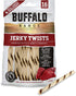 Rawhide Dog Treats | Healthy, Grass-Fed Buffalo Jerky Raw Hide Chews | Hickory Smoked Flavor | Jerky Twist, 16 Count...