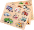 Puzzles for 1 2 3 year old. Ideal transport Wooden Puzzles for Kids. Travel Wooden Toys for 1 + year old. Wooden baby puzzle ideal as a gift. Mont...